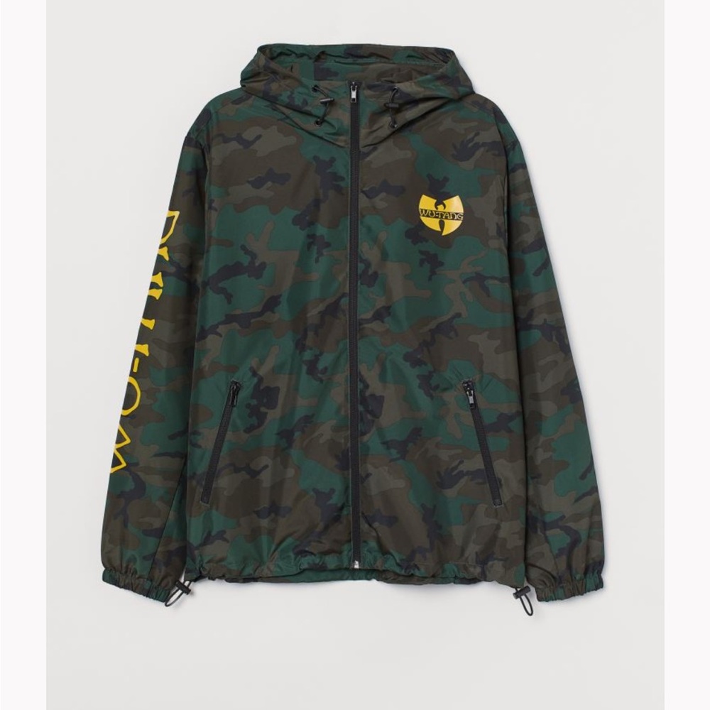 Wu-tang camo windbreaker NWT H&M